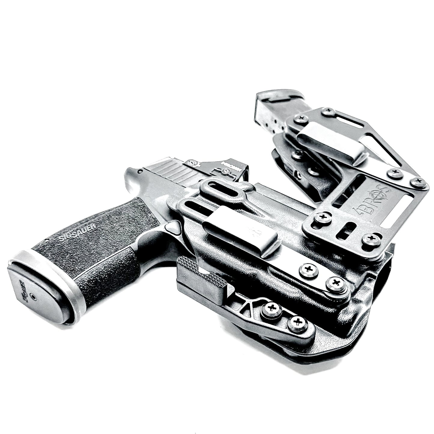 4BROS Sig Sauer P365 Series RaceCar Appendix Rig combines comfortable Inside Waistband carry with an adjustable IWB appendix holster design.
