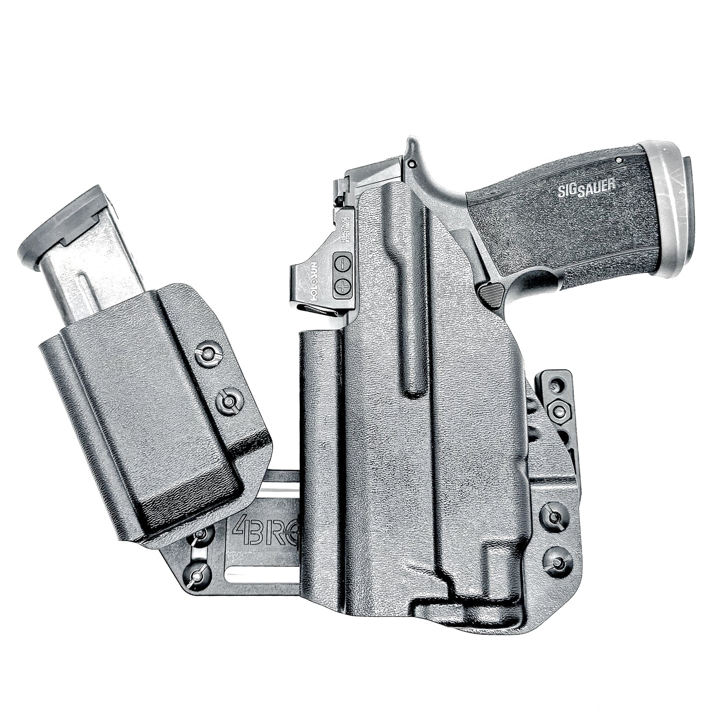 4BROS Sig Sauer P365 Series RaceCar Appendix Rig combines comfortable Inside Waistband carry with an adjustable IWB appendix holster design.