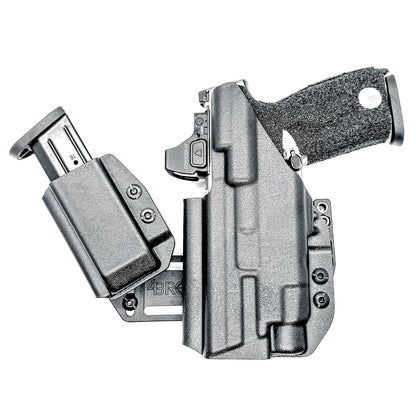 4BROS Smith & Wesson RaceCar Appendix Rig combines comfortable Inside Waistband carry with an adjustable IWB appendix holster for concealed carry.
