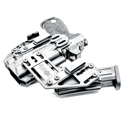 4BROS Smith & Wesson RaceCar Appendix Rig combines comfortable Inside Waistband carry with an adjustable IWB appendix holster for concealed carry.
