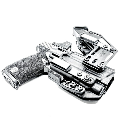 4BROS Smith & Wesson RaceCar Appendix Rig combines comfortable Inside Waistband carry with an adjustable IWB appendix holster for concealed carry.