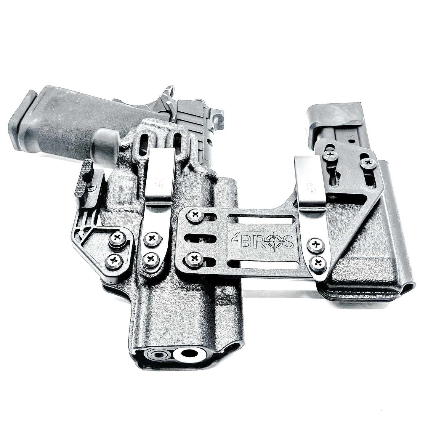 4BROS Springfield Armory Prodigy RaceCar Appendix Rig combines comfortable Inside Waistband carry with an adjustable IWB appendix holster design.