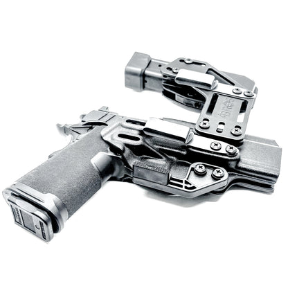 4BROS Springfield Armory Prodigy RaceCar Appendix Rig combines comfortable Inside Waistband carry with an adjustable IWB appendix holster design.
