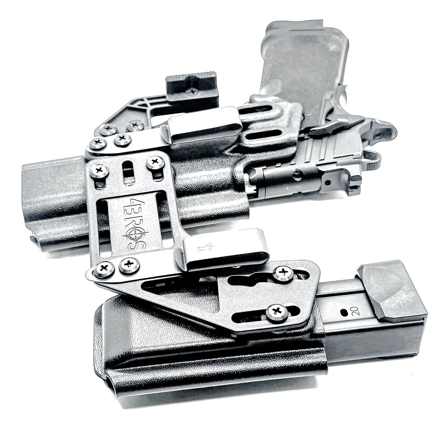 4BROS Springfield Armory Prodigy RaceCar Appendix Rig combines comfortable Inside Waistband carry with an adjustable IWB appendix holster design.