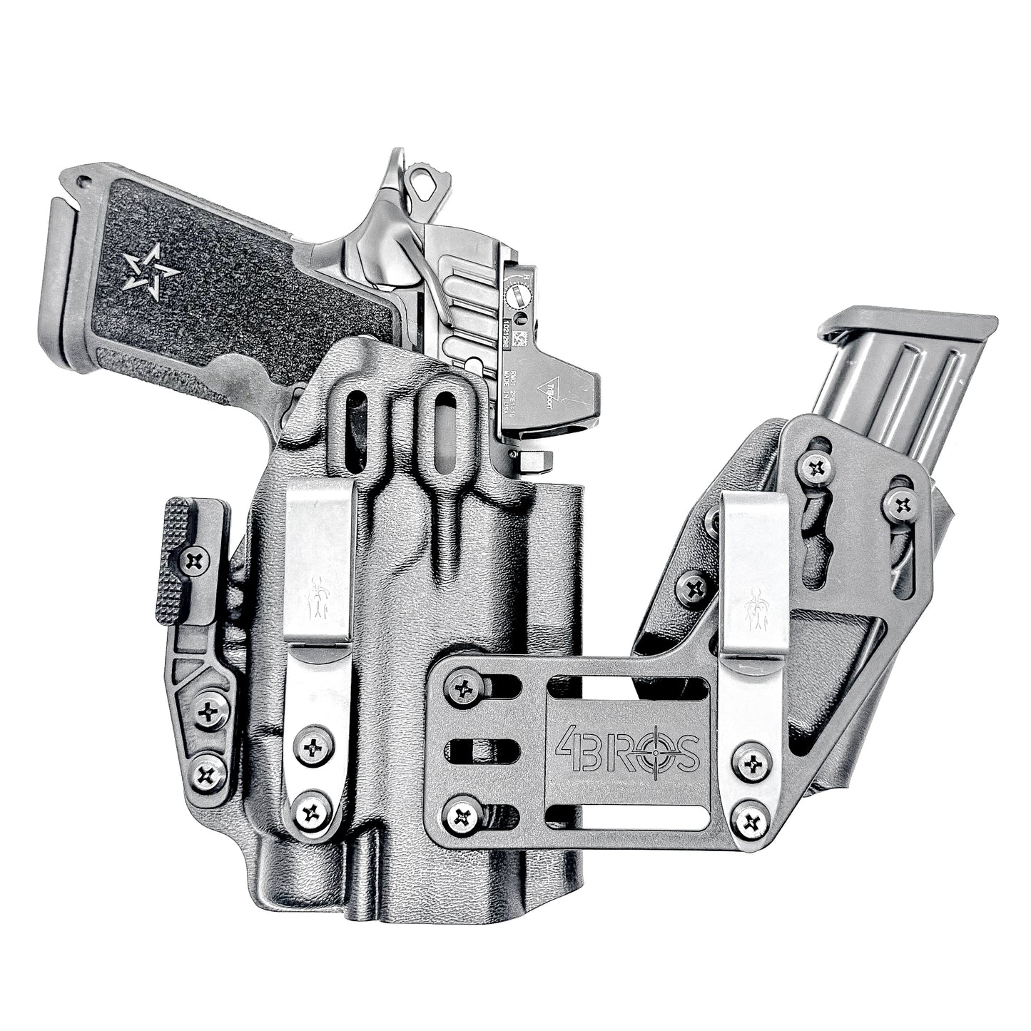 4BROS Staccato RaceCar Appendix Rig IWB appendix holster with sidecar magazine carrier