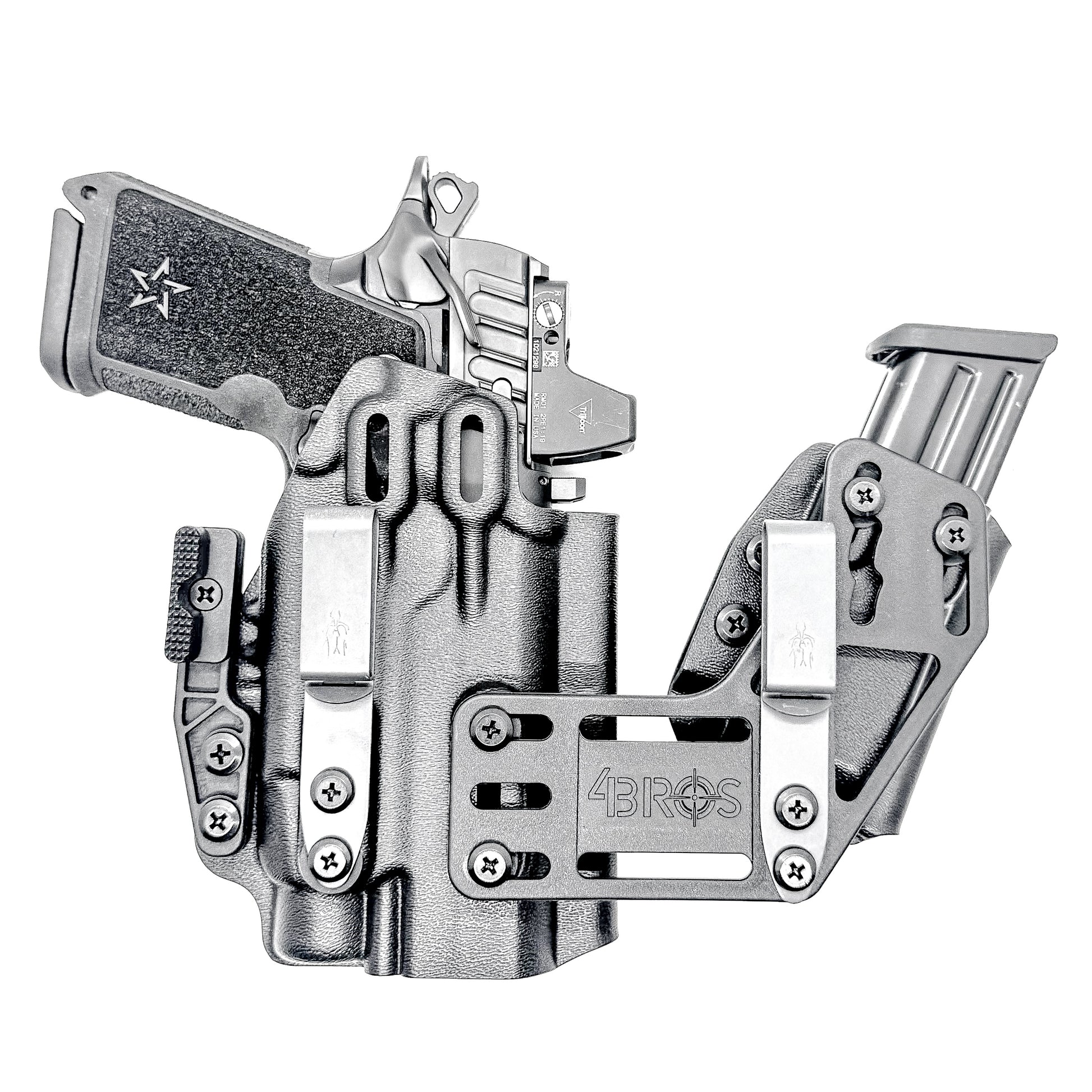 4BROS Staccato RaceCar Appendix Rig IWB appendix holster with sidecar magazine carrier
