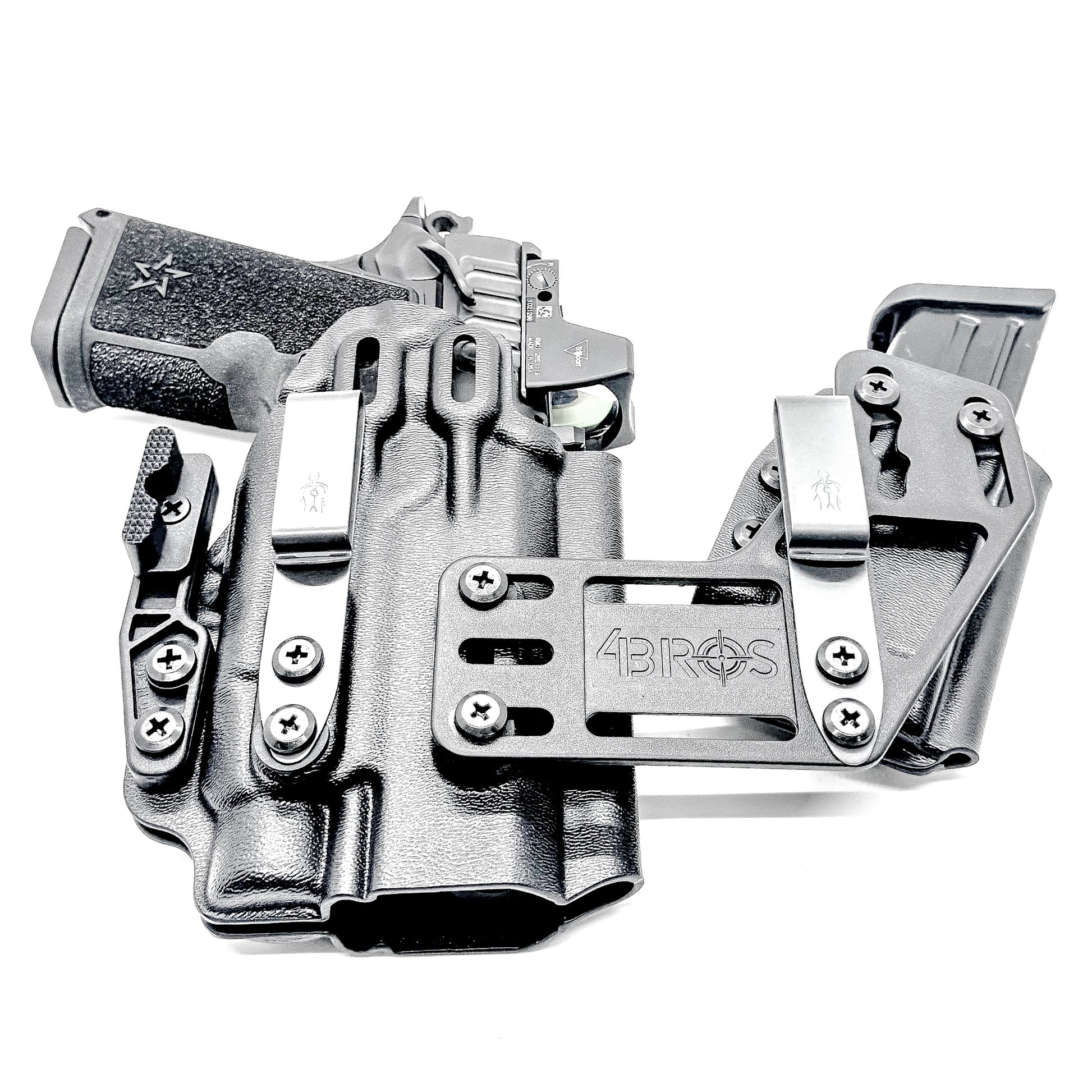 4BROS Staccato RaceCar Appendix Rig IWB appendix holster with sidecar magazine carrier