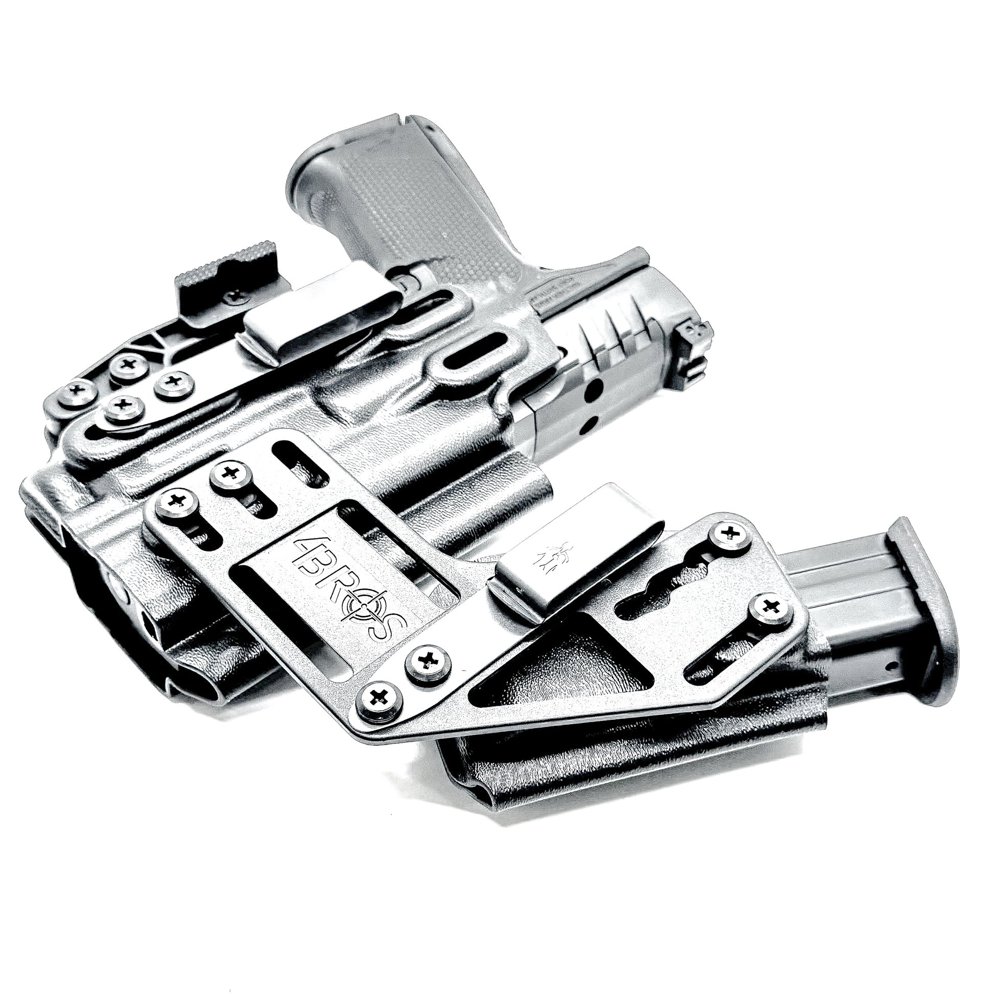 4BROS Walther PDP RaceCar Appendix Rig combines comfortable Inside Waistband carry with an adjustable IWB appendix holster design.