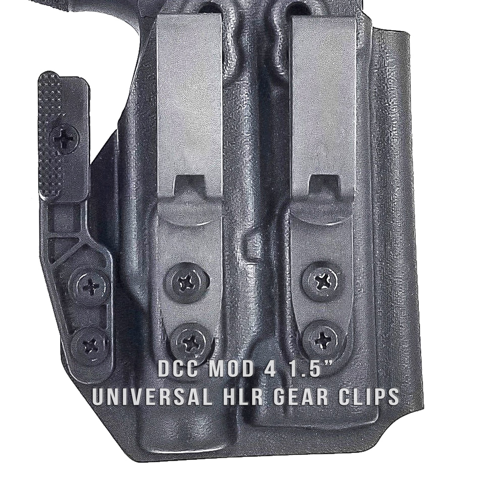 4BROS Holster with Discreet Carry Concepts 1.5" Mod 4 HLR Gear Clips 

