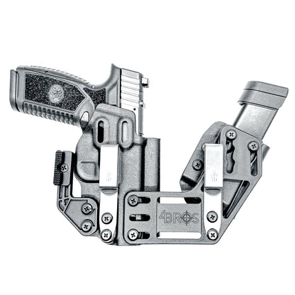 4BROS FN RaceCar Appendix Rig combines comfortable Inside Waistband carry with an adjustable IWB appendix holster for concealed carry.