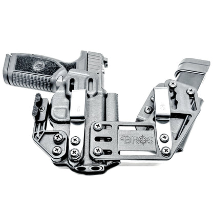 4BROS FN RaceCar Appendix Rig combines comfortable Inside Waistband carry with an adjustable IWB appendix holster for concealed carry.