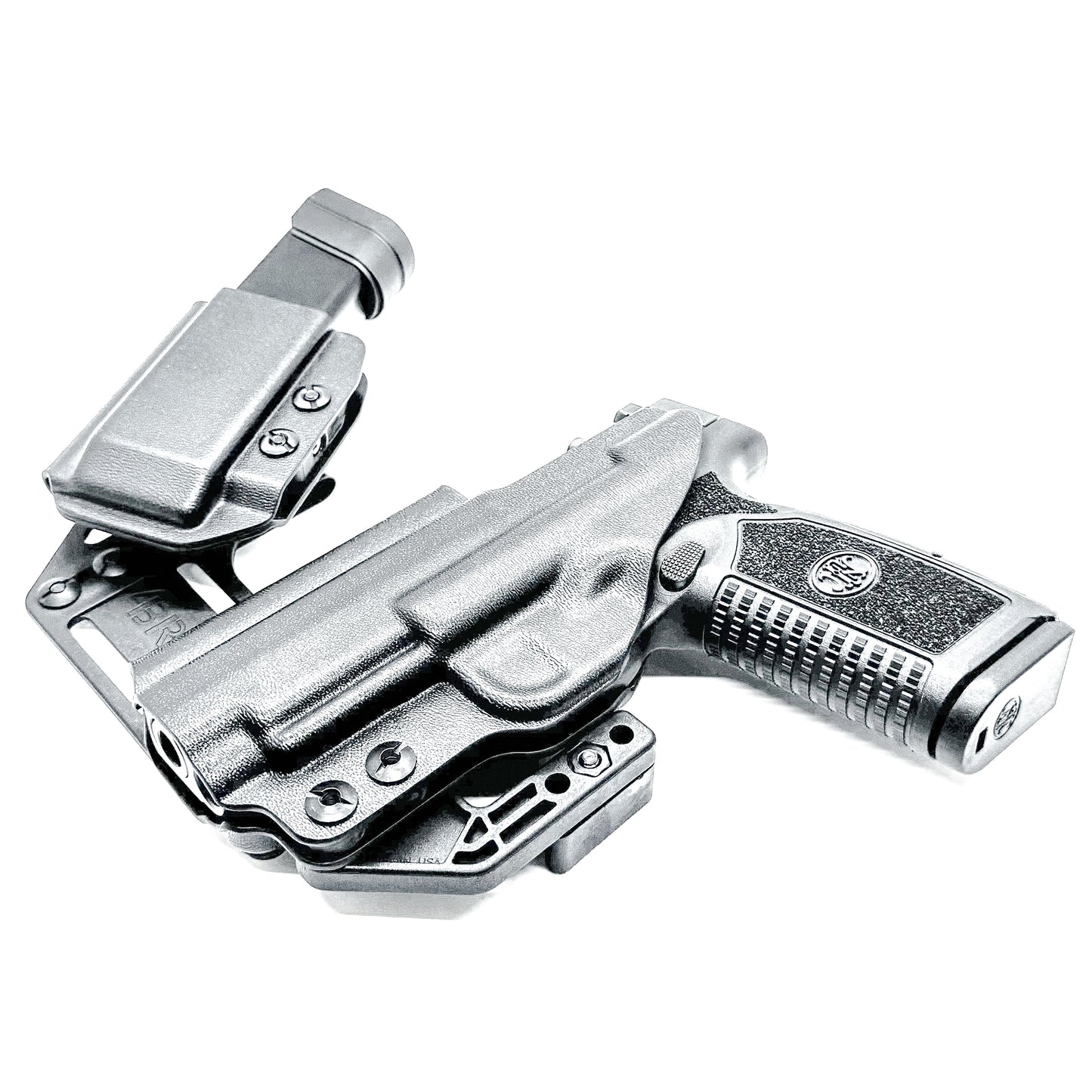 4BROS FN RaceCar Appendix Rig combines comfortable Inside Waistband carry with an adjustable IWB appendix holster for concealed carry.