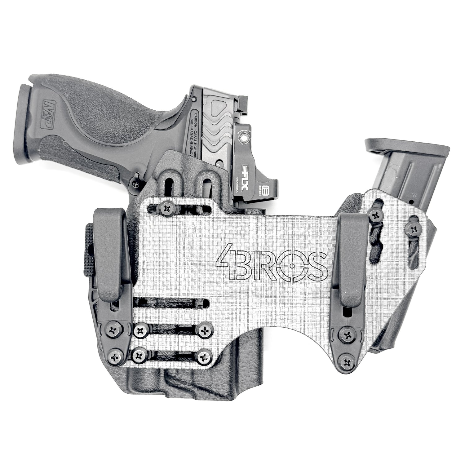 The 4Bros Holsters Fat Guys Appendix Rig offers comfort, secure retention, and better concealment for bigger guys who carry pistols appendix. Made in the USA