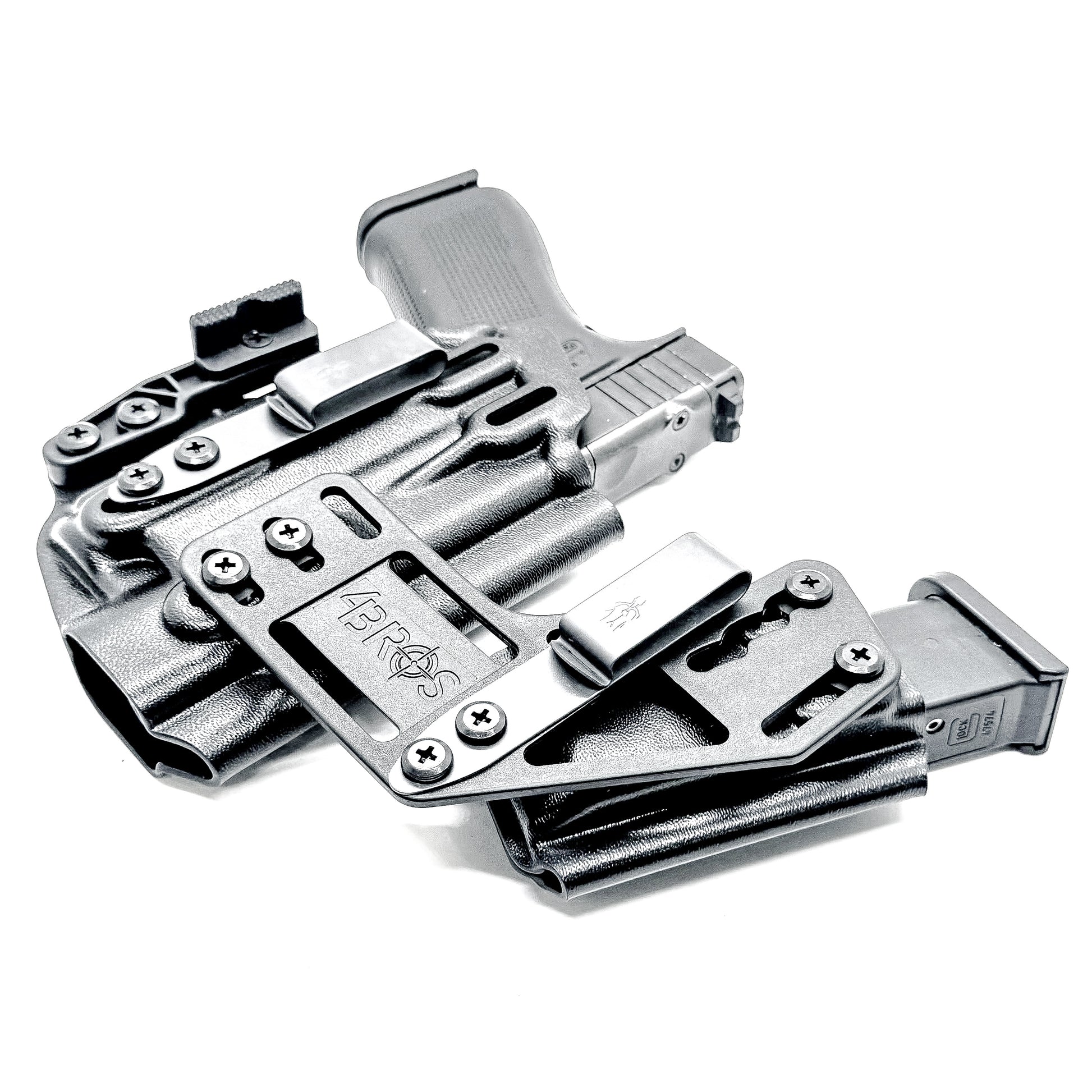4BROS Glock RaceCar Appendix Rig IWB appendix holster with sidecar magazine carrier