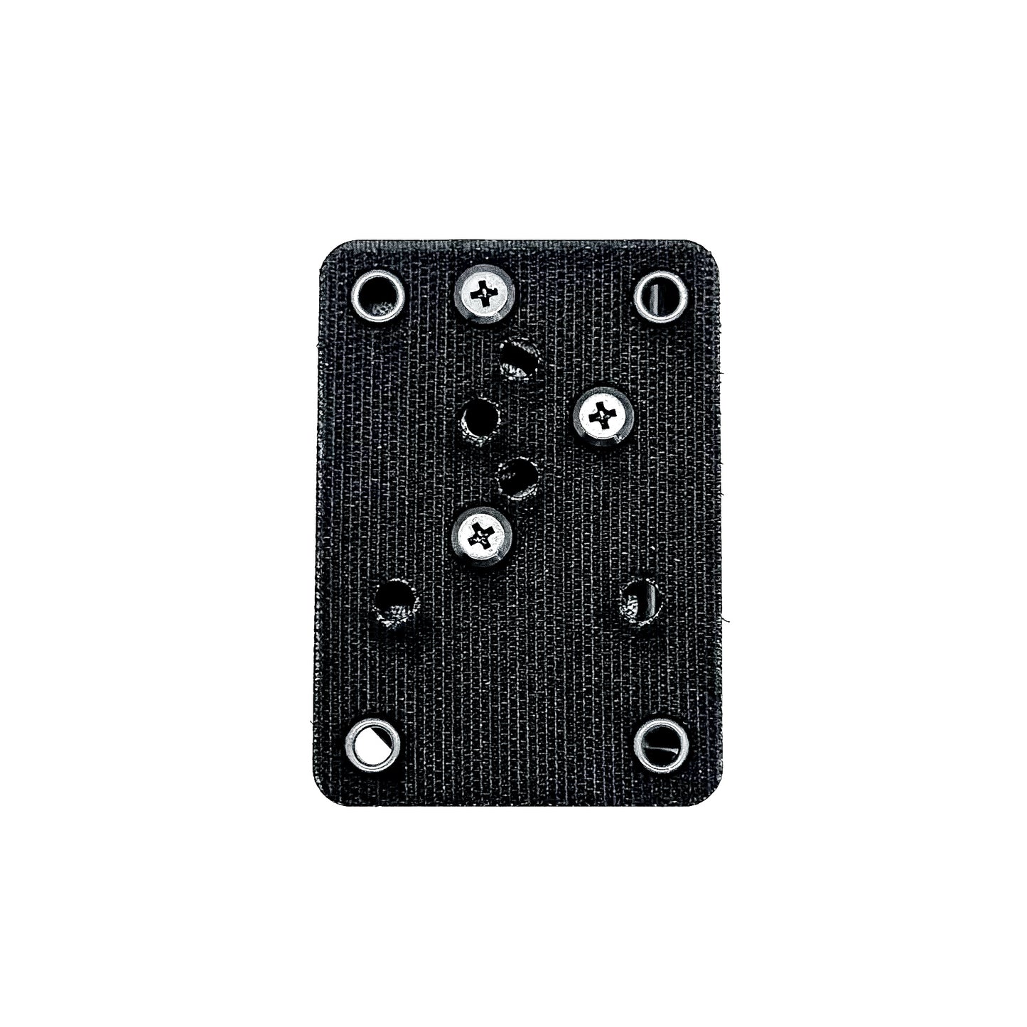 Hook and Loop magazine and accessory mount for backpacks and sling bags. Fits Velcro-compatible panels for secure off-body EDC carry. Made in the USA