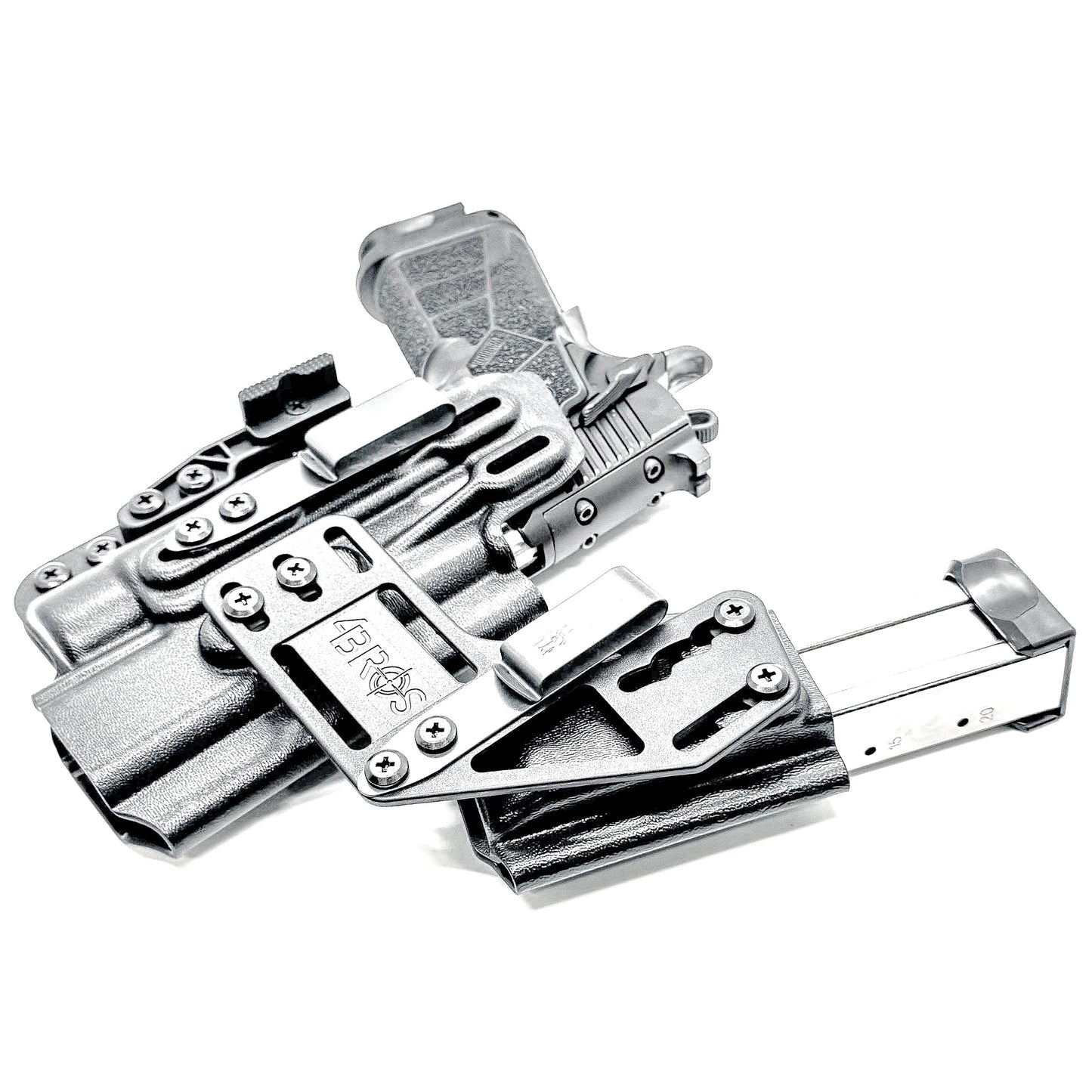 4BROS Kimber DS Warrior RaceCar Appendix Rig delivers comfortable Inside Waistband carry with an adjustable IWB sidecar design