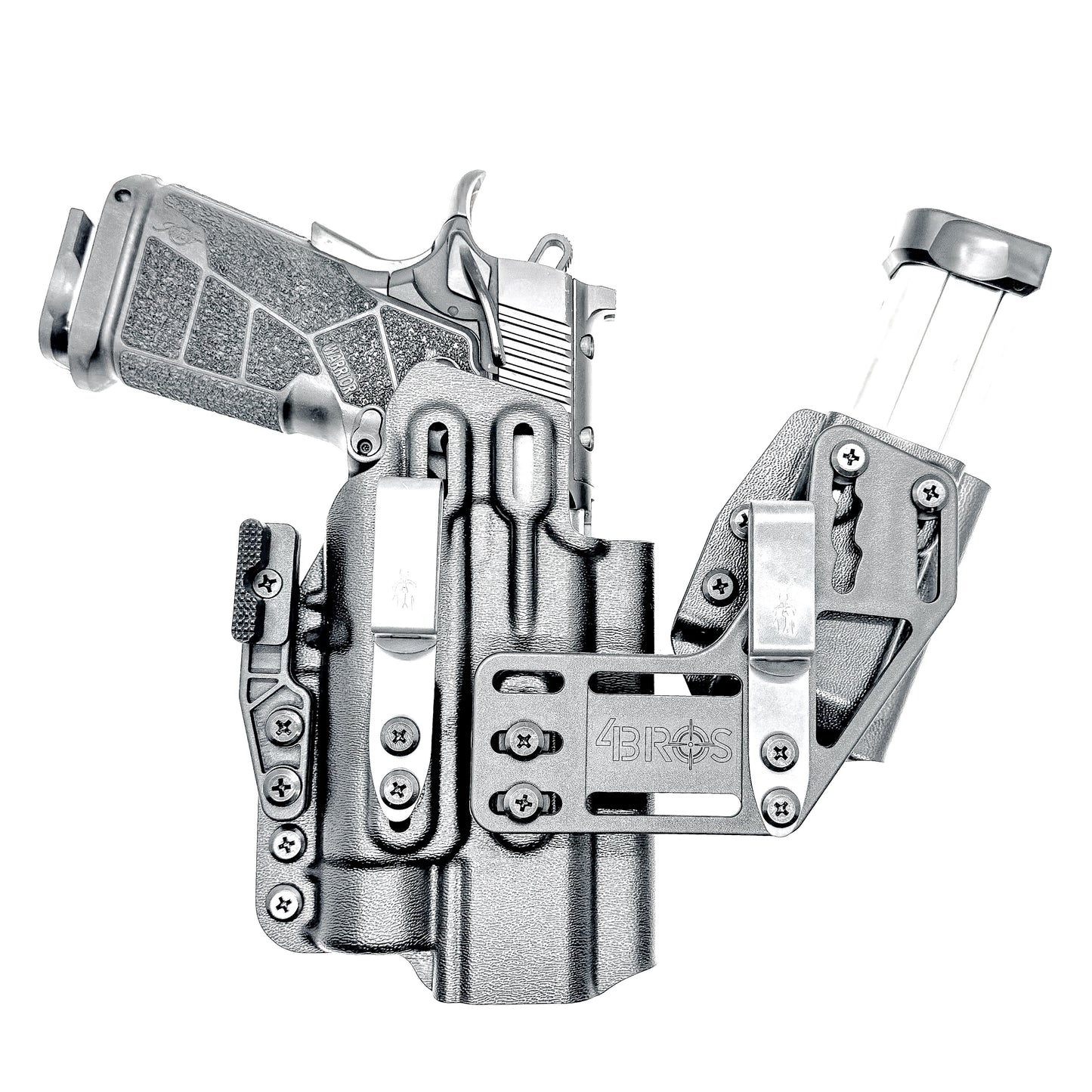 4BROS Kimber DS Warrior RaceCar Appendix Rig delivers comfortable Inside Waistband carry with an adjustable IWB sidecar design