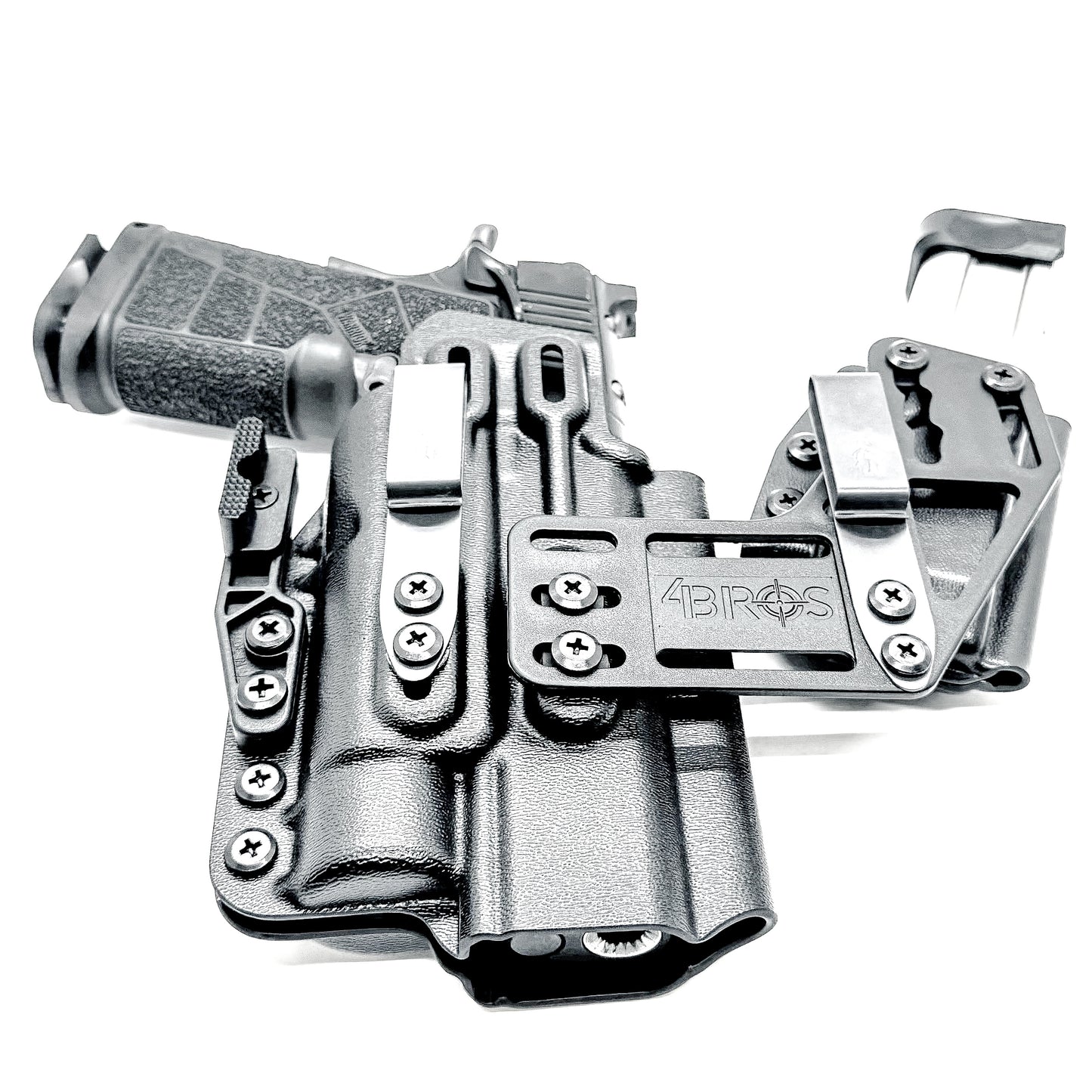4BROS Kimber DS Warrior RaceCar Appendix Rig delivers comfortable Inside Waistband carry with an adjustable IWB sidecar design