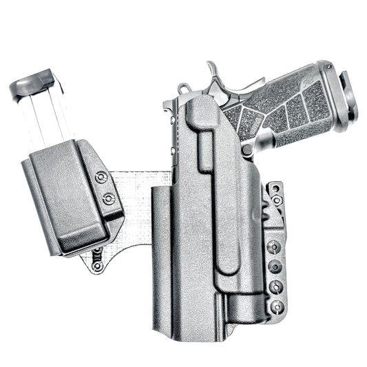 Kimber IWB holster. Inside Waistband DadBod appendix holster with adjustable sidecar, light-bearing compatibility, and all-day comfort.