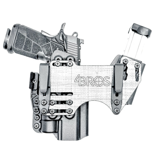 Kimber IWB holster. Inside Waistband DadBod appendix holster with adjustable sidecar, light-bearing compatibility, and all-day comfort.