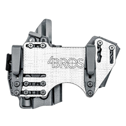 The 4Bros Holsters Ruger Dadbod Appendix Rig offers comfort, secure retention, and better concealment for bigger guys who carry pistols appendix. Made in the USA