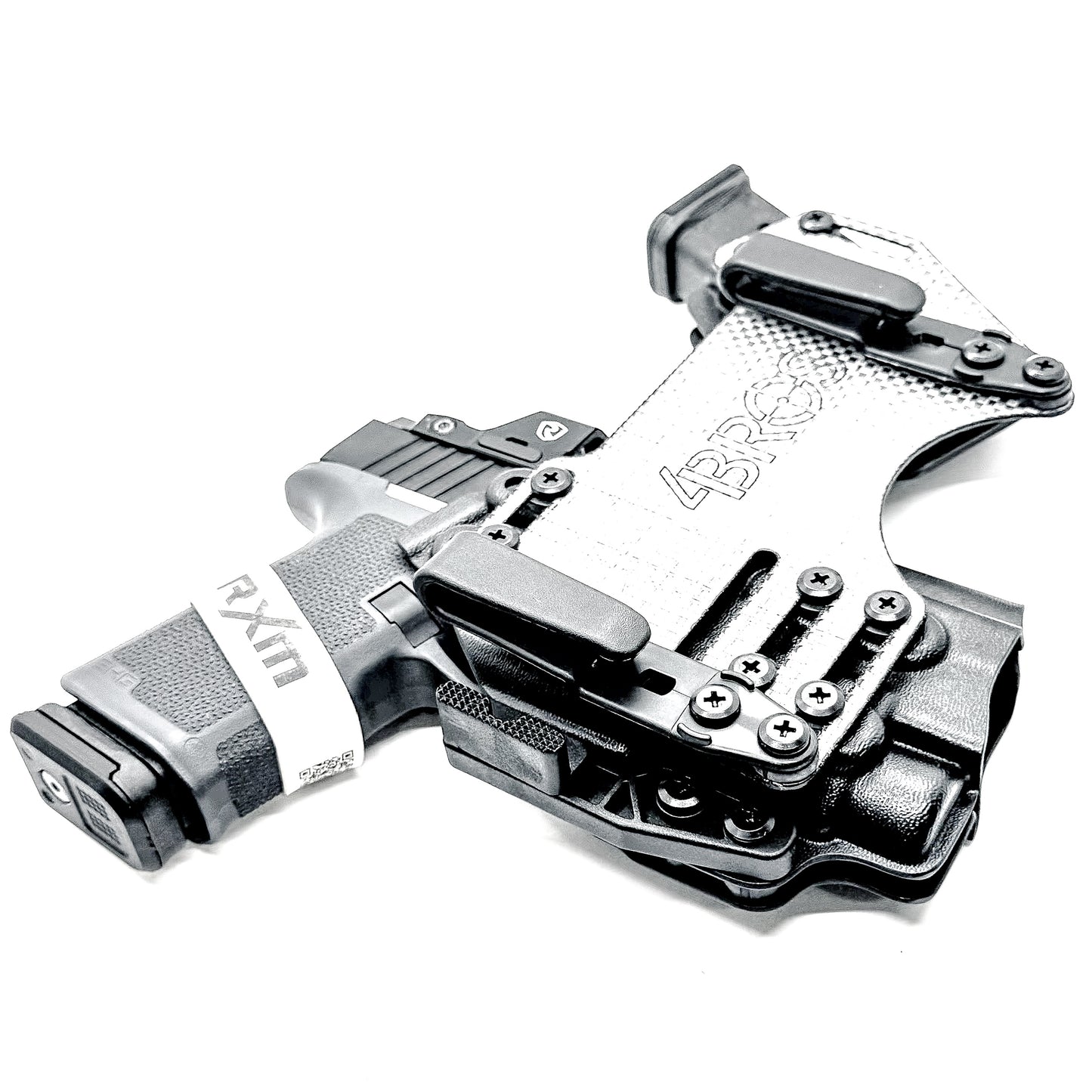 The 4Bros Holsters Ruger Dadbod Appendix Rig offers comfort, secure retention, and better concealment for bigger guys who carry pistols appendix. Made in the USA
