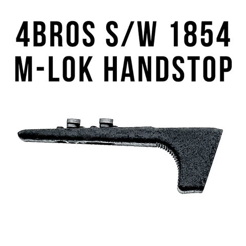 The 4Bros Smith & Wesson 1854 M-Lok Handstop for better rearward grip pressure, improving comfort & stability when shooting this 44 magnum lever action rifle.