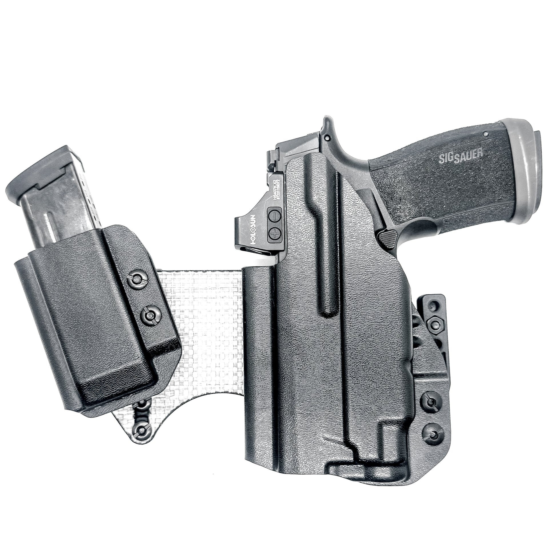 The 4Bros Holsters Sig Sauer Dadbod Appendix Rig offers comfort, secure retention, and better concealment for bigger guys who carry pistols appendix. Made in the USA