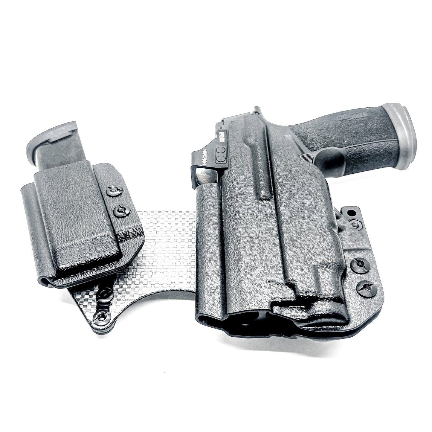 The 4Bros Holsters Sig Sauer Dadbod Appendix Rig offers comfort, secure retention, and better concealment for bigger guys who carry pistols appendix. Made in the USA