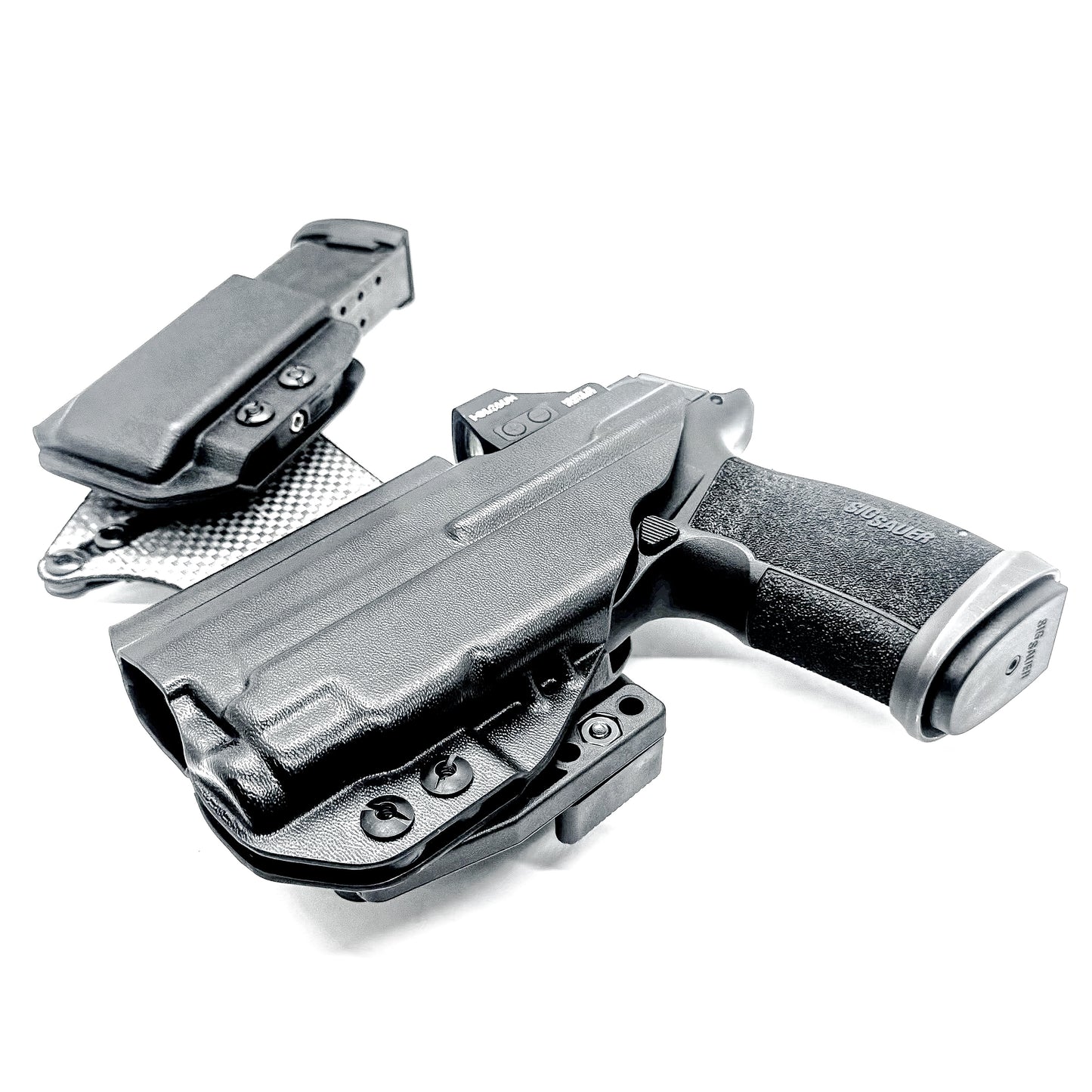 The 4Bros Holsters Sig Sauer Dadbod Appendix Rig offers comfort, secure retention, and better concealment for bigger guys who carry pistols appendix. Made in the USA