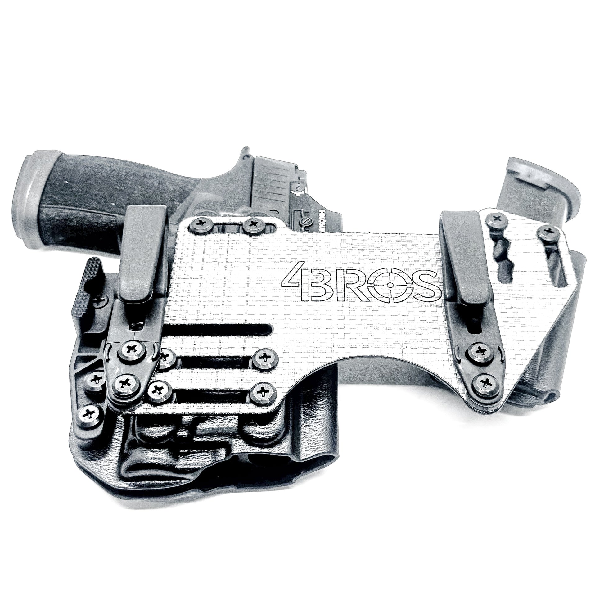 The 4Bros Holsters Sig Sauer Dadbod Appendix Rig offers comfort, secure retention, and better concealment for bigger guys who carry pistols appendix. Made in the USA