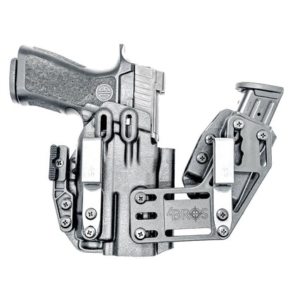 4BROS Sig Sauer P320 RaceCar Appendix Rig combines comfortable Inside Waistband carry with an adjustable IWB appendix holster for concealed carry.