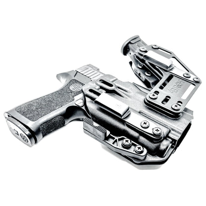4BROS Sig Sauer P320 RaceCar Appendix Rig combines comfortable Inside Waistband carry with an adjustable IWB appendix holster for concealed carry.