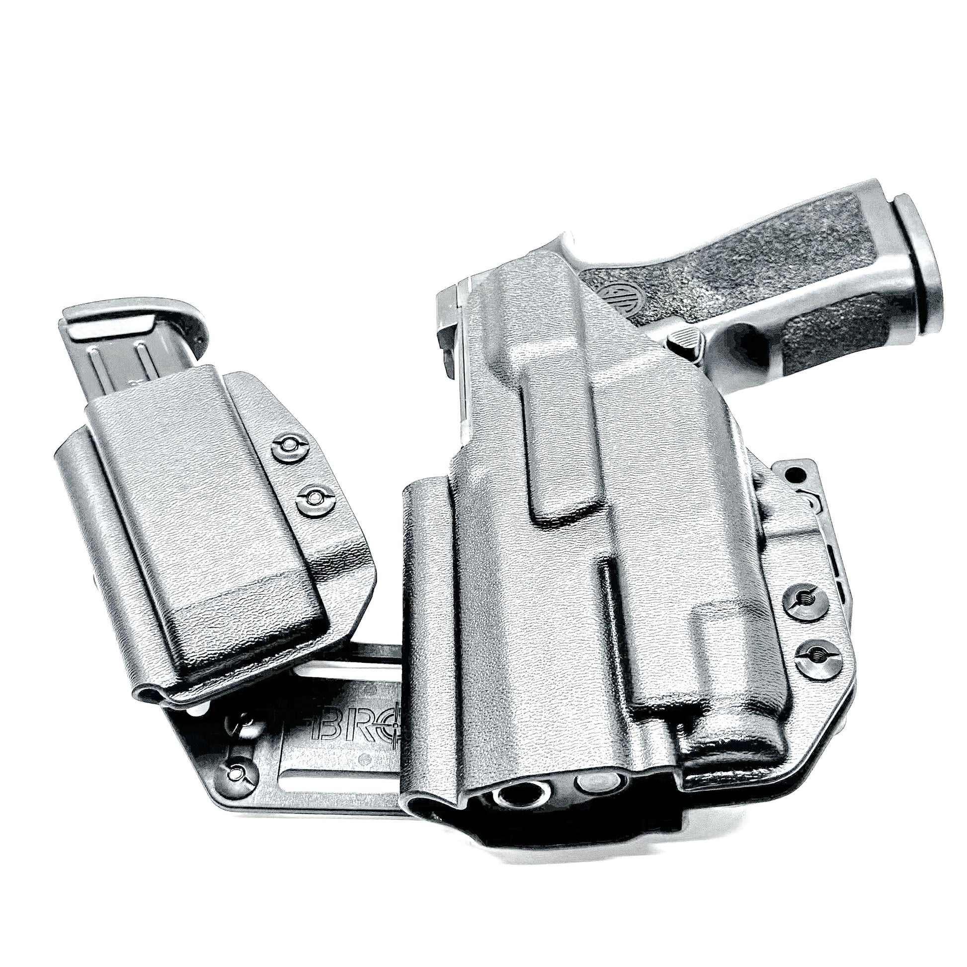 4BROS Sig Sauer P320 RaceCar Appendix Rig combines comfortable Inside Waistband carry with an adjustable IWB appendix holster for concealed carry.