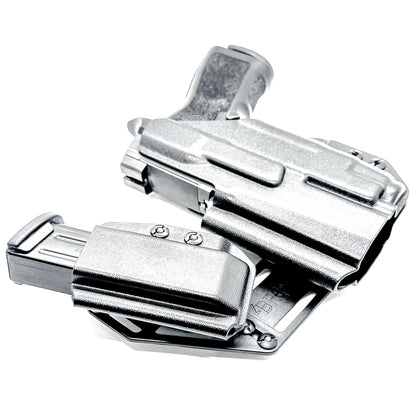 4BROS Sig Sauer P320 RaceCar Appendix Rig combines comfortable Inside Waistband carry with an adjustable IWB appendix holster for concealed carry.