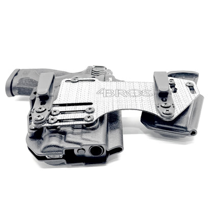 The 4Bros Holsters Smith & Wesson Dadbod Appendix Rig offers comfort, secure retention, and better concealment for bigger guys who carry pistols appendix. Made in the USA