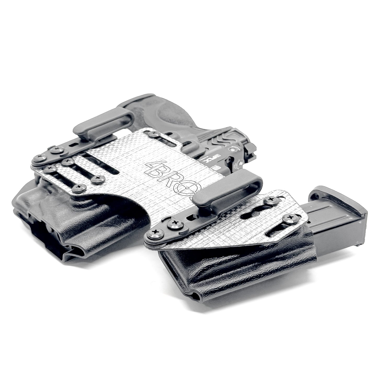 The 4Bros Holsters Smith & Wesson Dadbod Appendix Rig offers comfort, secure retention, and better concealment for bigger guys who carry pistols appendix. Made in the USA