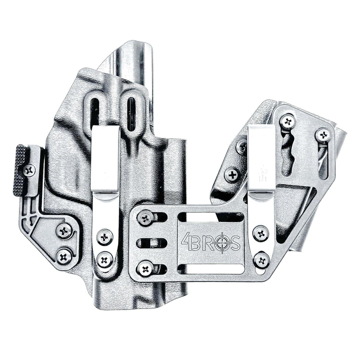 4BROS Smith & Wesson M&P 10MM M2.0 RaceCar Appendix Rig combines comfortable Inside Waistband carry with an adjustable IWB appendix holster for concealed carry.