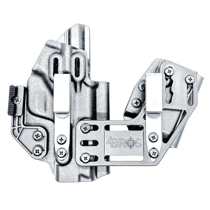 4BROS Smith & Wesson M&P 10MM M2.0 RaceCar Appendix Rig combines comfortable Inside Waistband carry with an adjustable IWB appendix holster for concealed carry.
