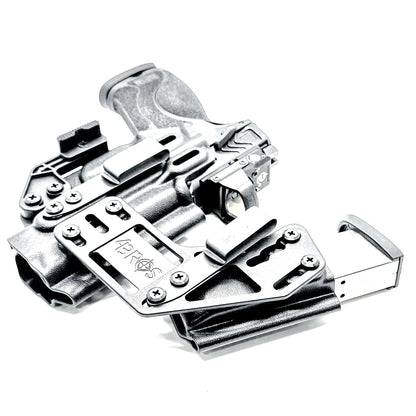 4BROS Smith & Wesson M&P 10MM M2.0 RaceCar Appendix Rig combines comfortable Inside Waistband carry with an adjustable IWB appendix holster for concealed carry.
