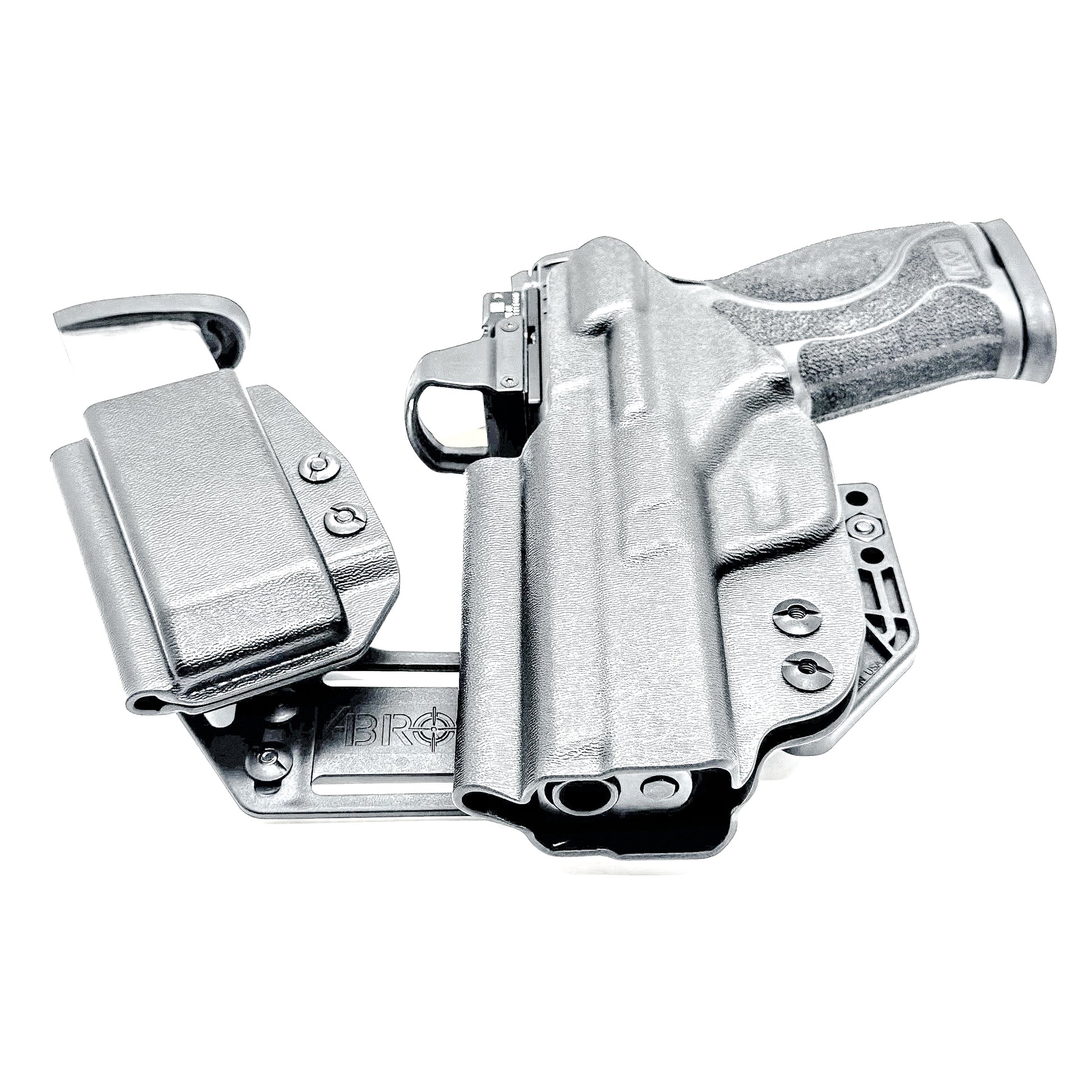 4BROS Smith & Wesson M&P 10MM M2.0 RaceCar Appendix Rig combines comfortable Inside Waistband carry with an adjustable IWB appendix holster for concealed carry.