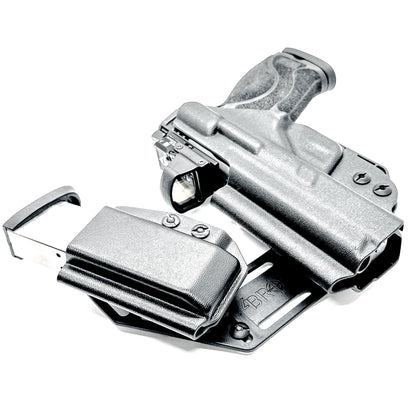 4BROS Smith & Wesson M&P 10MM M2.0 RaceCar Appendix Rig combines comfortable Inside Waistband carry with an adjustable IWB appendix holster for concealed carry.