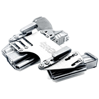 The 4Bros Holsters Springfield Armory Dadbod Appendix Rig offers comfort, secure retention, and better concealment for bigger guys who carry pistols appendix. Made in the USA