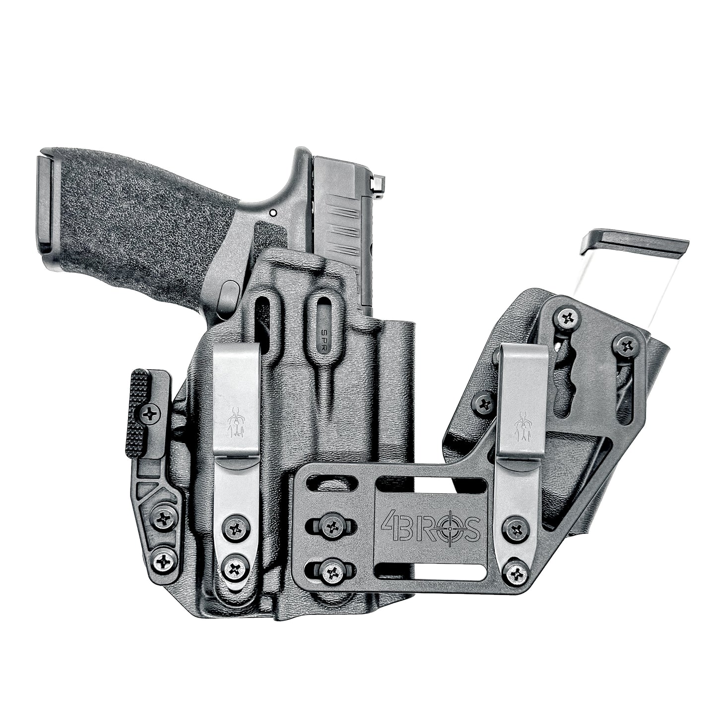 4BROS Springfield Armory Hellcat Pro RaceCar Appendix Rig IWB appendix holster with sidecar magazine carrier