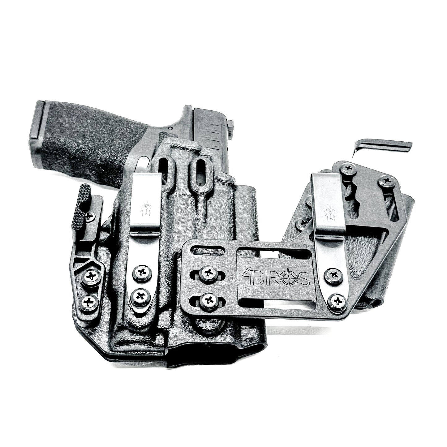 4BROS Springfield Armory Hellcat Pro RaceCar Appendix Rig IWB appendix holster with sidecar magazine carrier