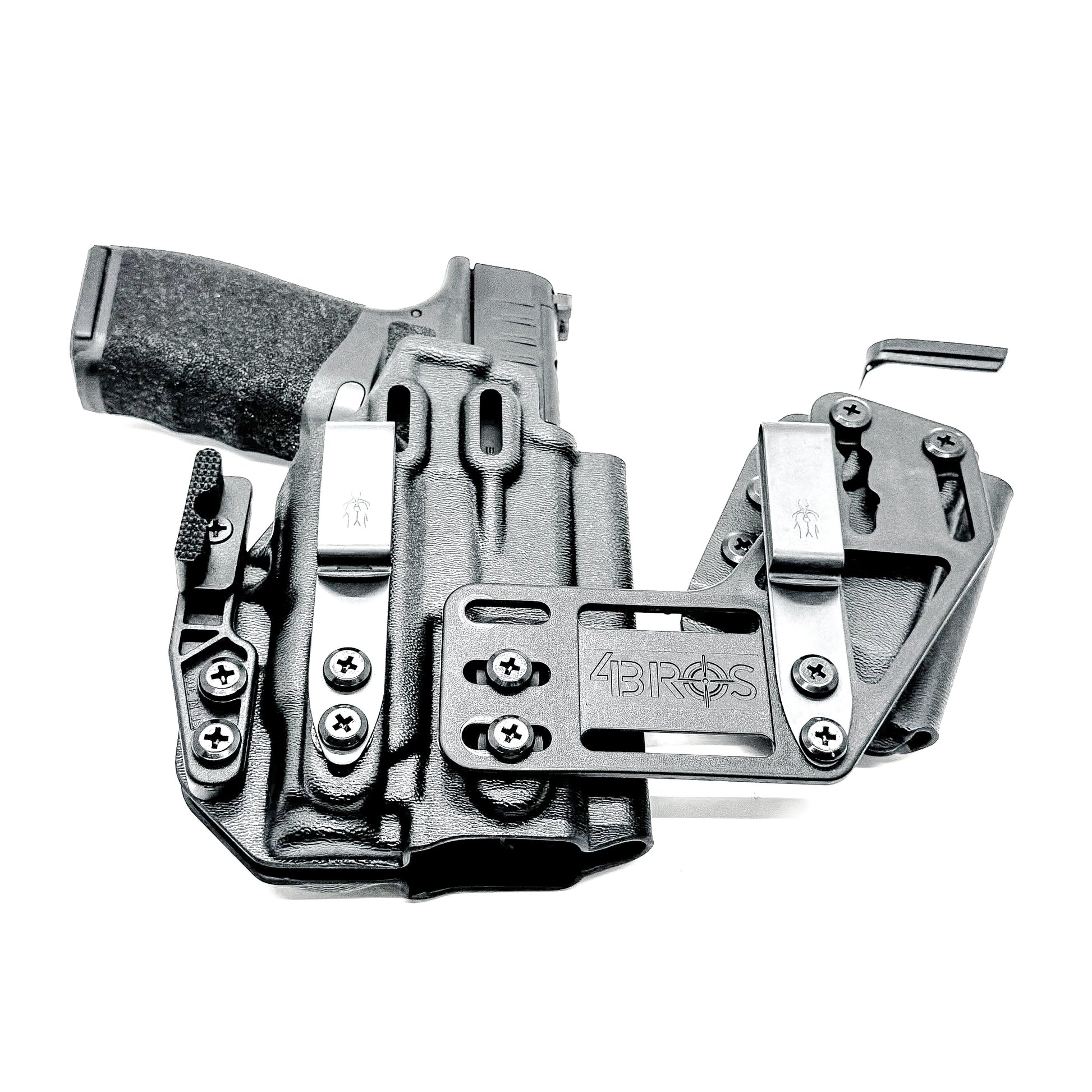 4BROS Springfield Armory Hellcat Pro RaceCar Appendix Rig IWB appendix holster with sidecar magazine carrier