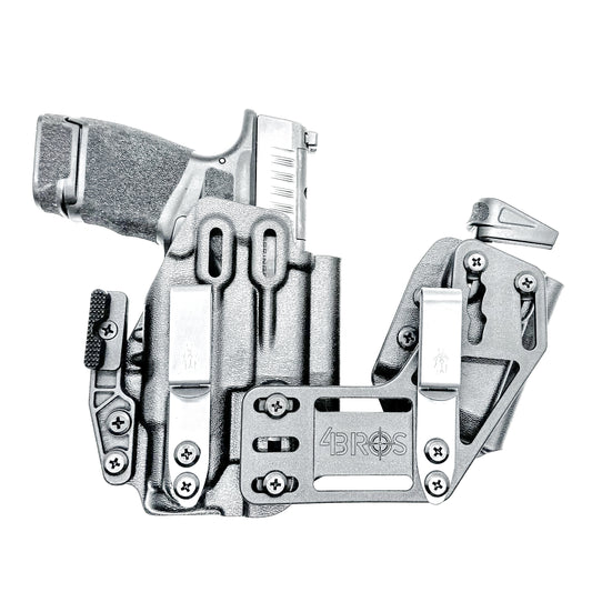 4BROS Springfield Armory Hellcat RaceCar Appendix Rig combines comfortable Inside Waistband carry with an adjustable IWB appendix holster design