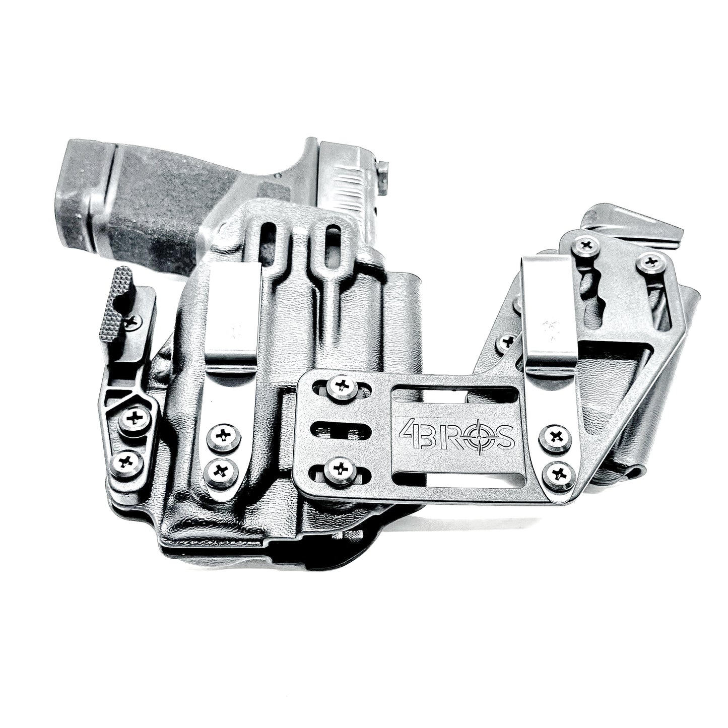 4BROS Springfield Armory Hellcat RaceCar Appendix Rig combines comfortable Inside Waistband carry with an adjustable IWB appendix holster design