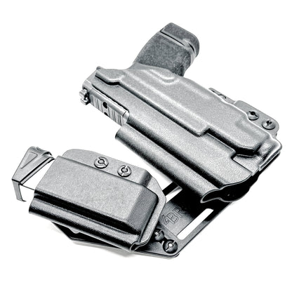 4BROS Springfield Armory Hellcat RaceCar Appendix Rig combines comfortable Inside Waistband carry with an adjustable IWB appendix holster design
