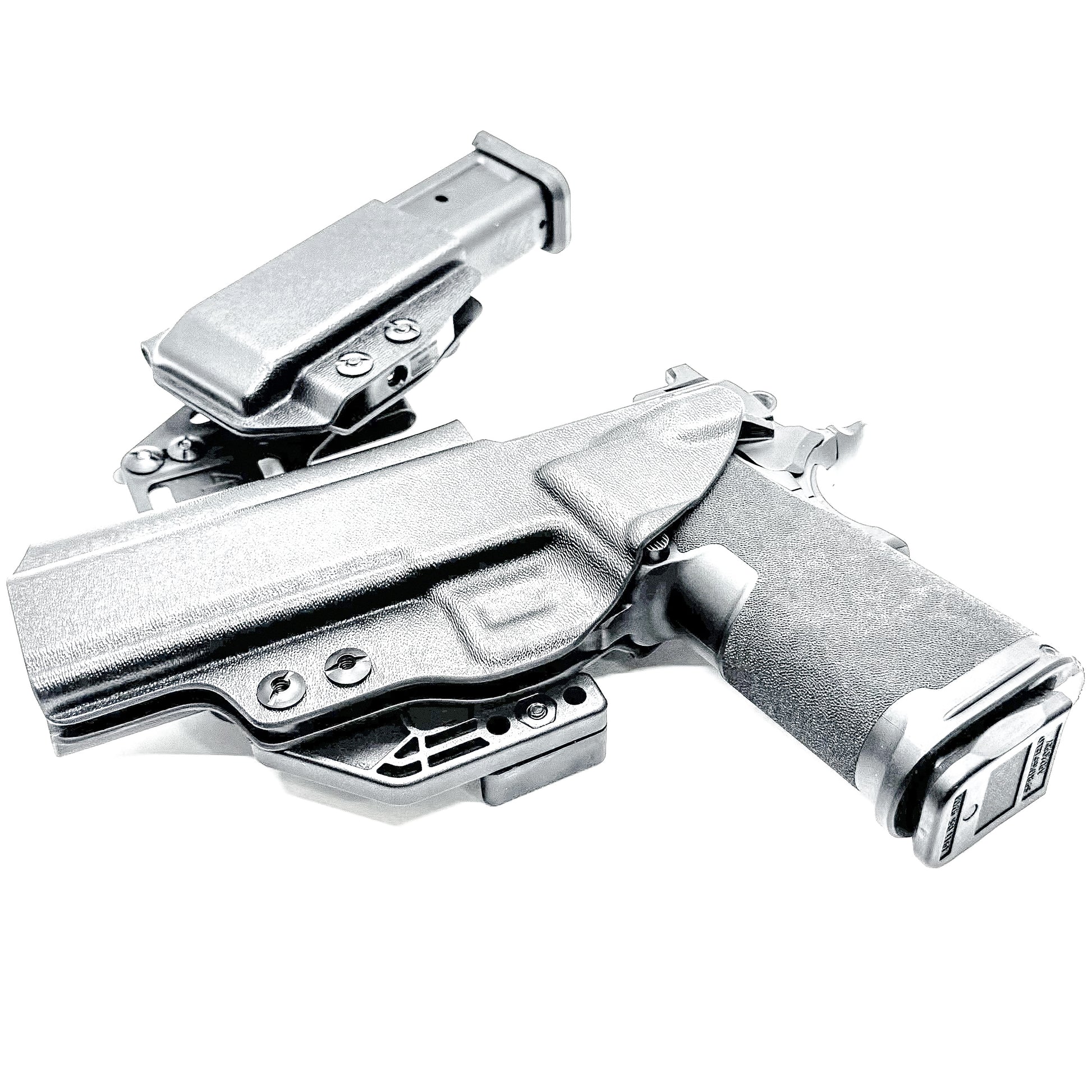 4BROS Springfield Armory Prodigy RaceCar Appendix Rig combines comfortable Inside Waistband carry with an adjustable IWB appendix holster design.